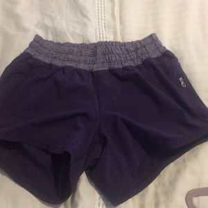 Purple lulu shorts